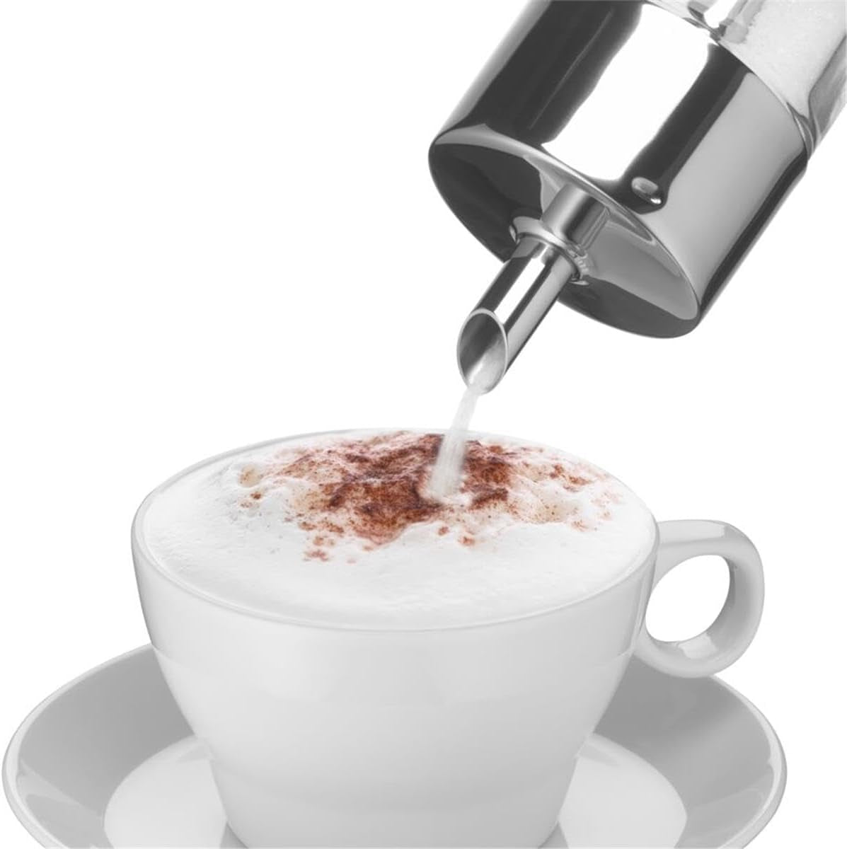WMF Barista Azucarero 240 g, Vidrio, Dispensador de Azúcar, Acero Inoxidable Cromargan Pulido, Ideal para Azúcar Blanco/Moreno, Cacao o como Especiador
