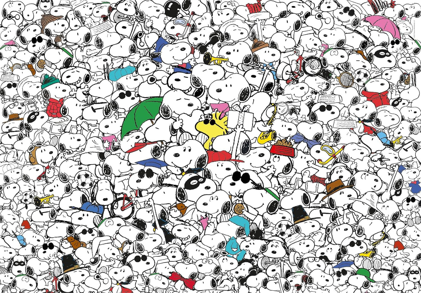 Clementoni - 39804 - Impossible Puzzle Peanuts - Puzzle de 1000 piezas para adultos y niños de 14 años, juego de habilidad para toda la familia Puzzle Naty Shop