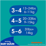 Pampers (versión antigua), pantalones cortos de baño desechables Splashers - Talla 5/6 (más de 14 kg) - Caja de 8 paquetes de 10
