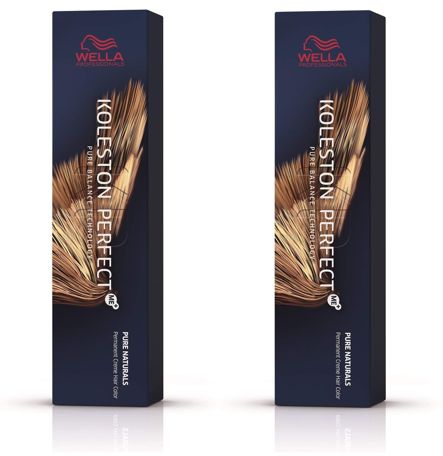 Wella Professionals Wella Koleston Perfect ME KP Pure Naturals 5/00 Castaño Claro Natural Intenso, pack de 2 Tinte para el cabello Naty Shop Castaño, blanco 60 ml (pack de 2)
