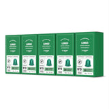 de Amazon Lungo Aluminium-Kaffeekapseln, compatible con Nespresso, mittelgeröstet, 100 Stück (5 Packungen mit je 20 Stück) – Rainforest Alliance certificado