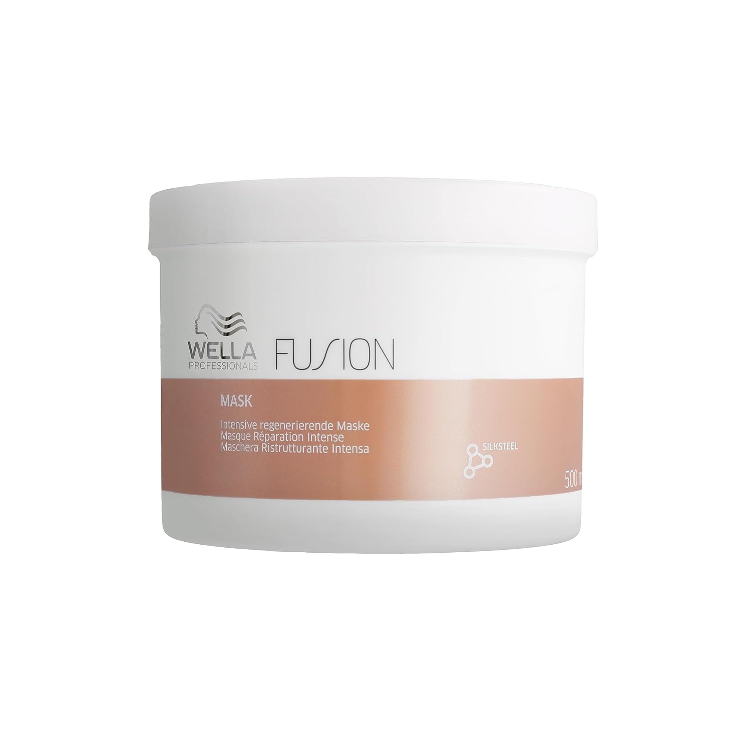 Wella Professionals Fusion Intense Repair - Cuidado profesional para cabello roto Ducha y baño Wella Mask 500 ml