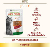 Comida húmeda para gatos Almo Nature HFC Jelly - con atún, paquete de 24 (24 x 55 g)
