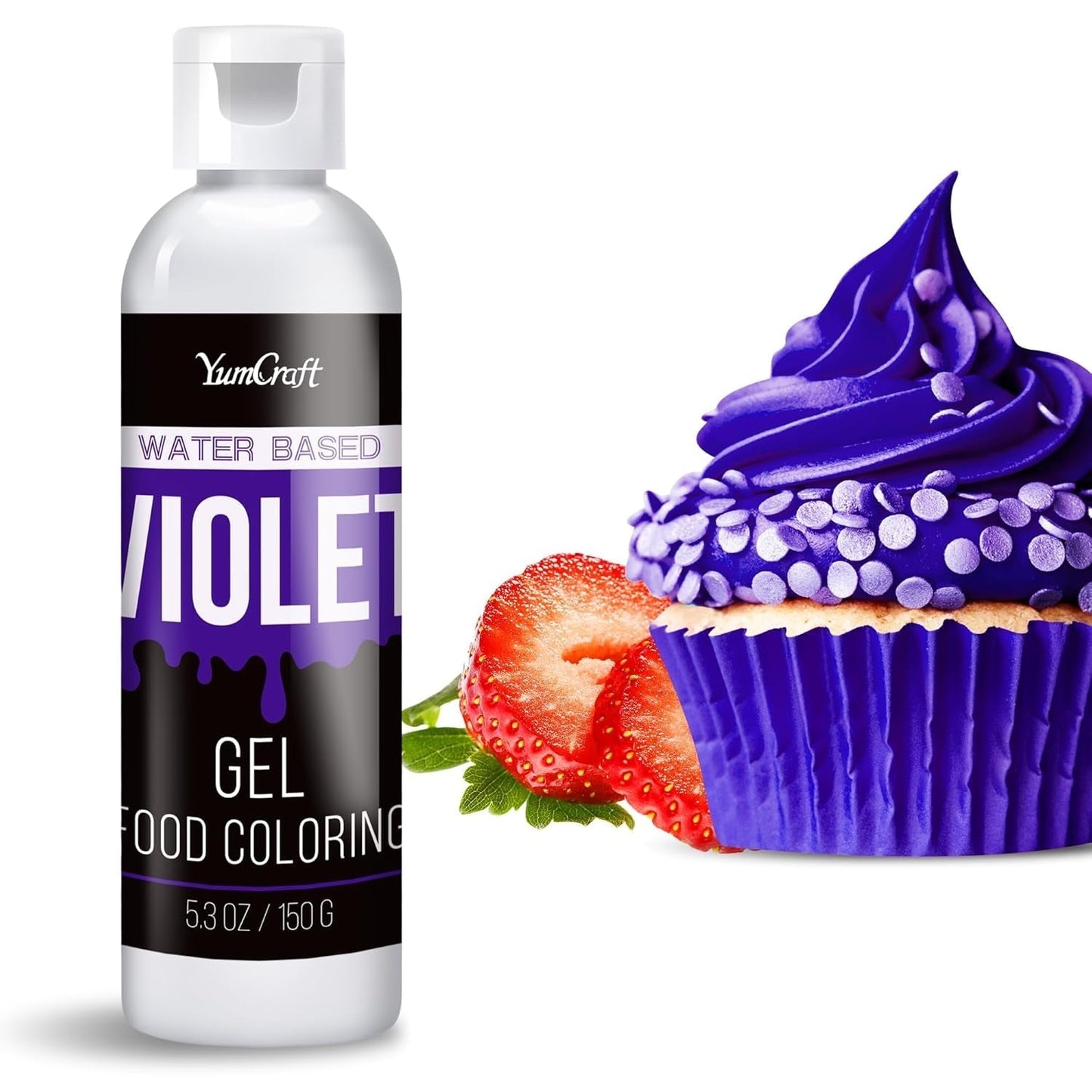Color alimentario en gel – Color alimentario en gel altamente concentrado para pasteles, hornear, huevos de Pascua, bebidas – Color alimentario sin azúcar para fondant, glaseado, limo, decoración de pasteles (terciopelo rojo, 150 g)