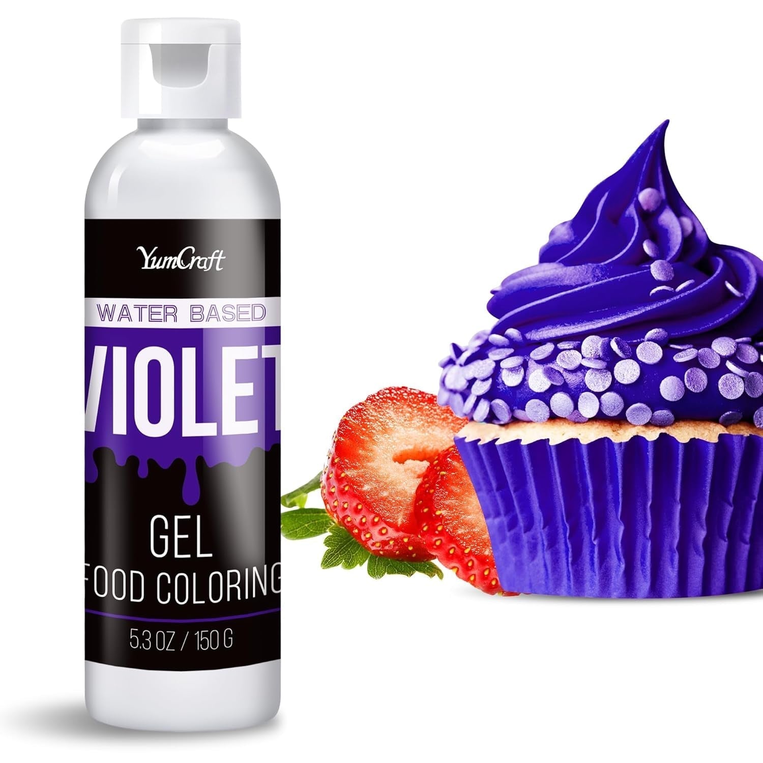 Color alimentario en gel – Color alimentario en gel altamente concentrado para pasteles, hornear, huevos de Pascua, bebidas – Color alimentario sin azúcar para fondant, glaseado, limo, decoración de pasteles (terciopelo rojo, 150 g)