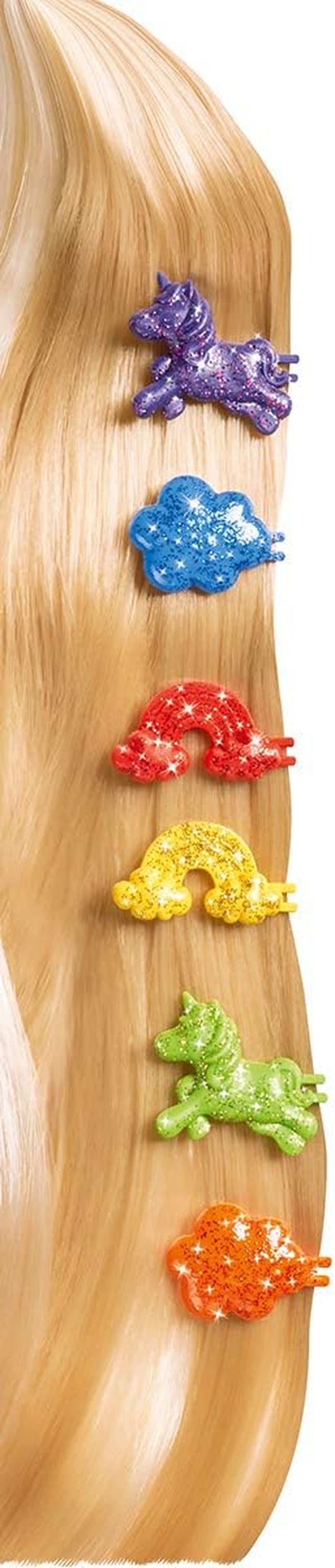 Simba Steffi Love Doll con Pelo XXL / Vestido de Lentejuelas Arcoíris y Pelo Súper Largo / Incluye Pinzas y Peine / 29cm / Para Niños de 3 años en adelante