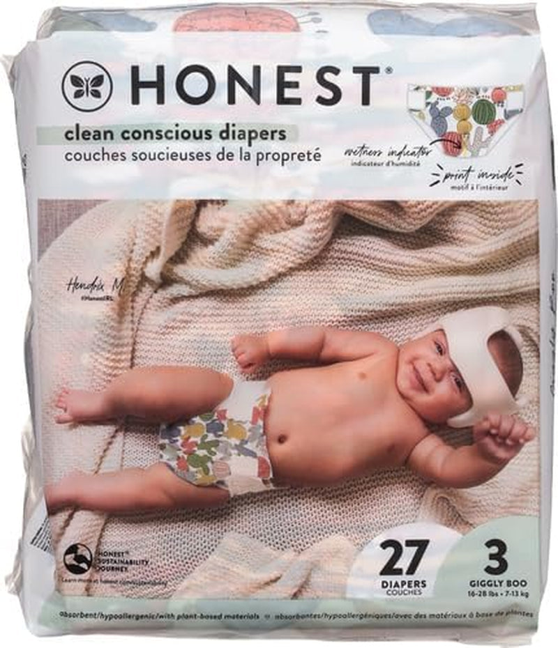 – Pañales desechables ecológicos y de alta calidad, Pandas, talla 3 (7,3–12,7 kg), 27 piezas