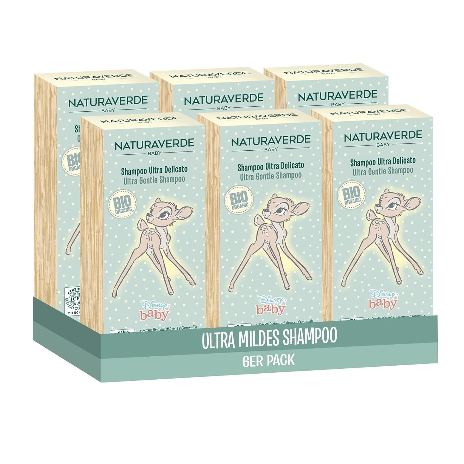 | Baby-BIO-Disney-Champú Ultra Suave, 6x 200ml Infantil - Baño y Cuidado de la piel Naty Shop Default title