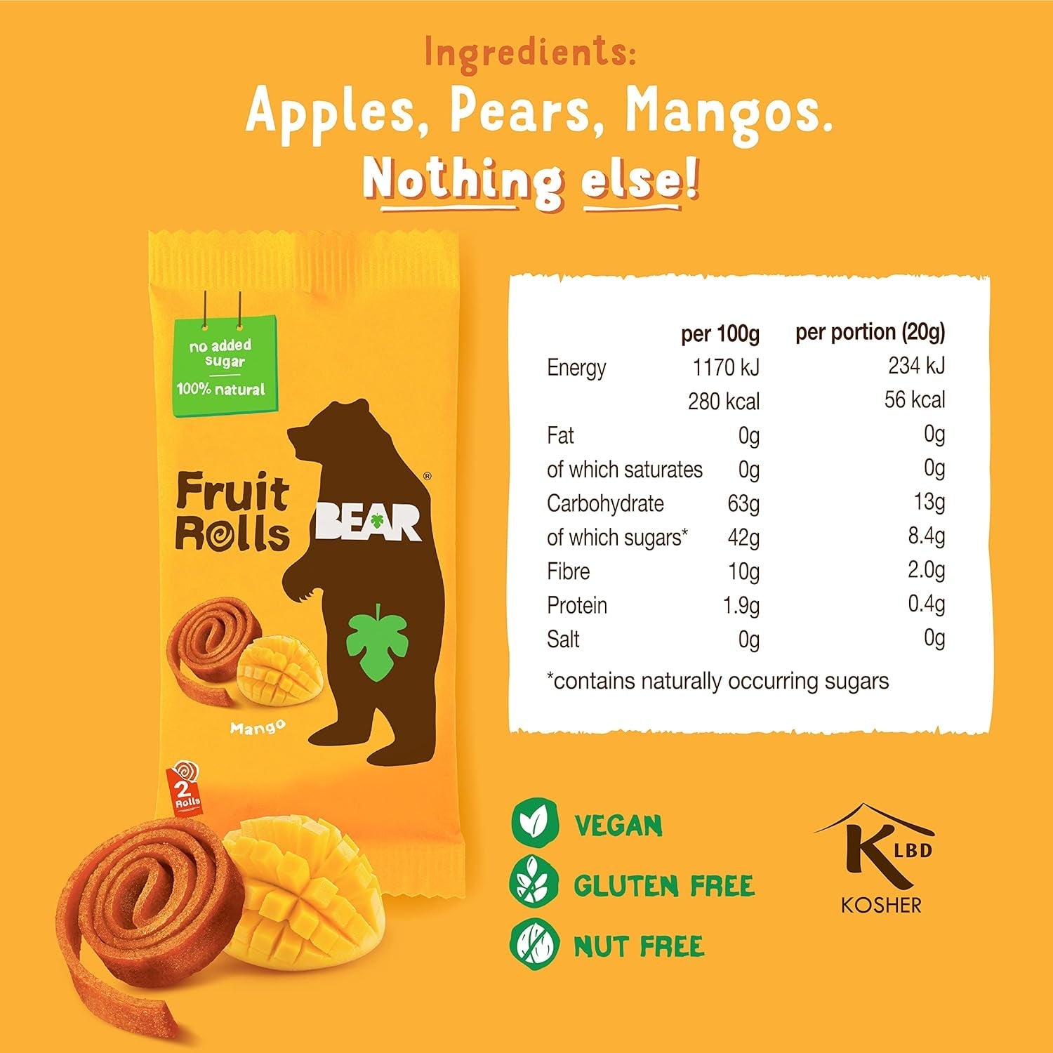 Oso Fruta Yoyo Mango 20g