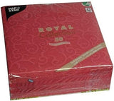 Papstar, 50 servilletas "Colección ROYAL" pliegue 1/4 40 Cm X 40 Cm Burdeos "Casali", #84880