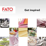 Fato - Servilletas de papel seco, airlaid, efecto textil, paquete de 50 servilletas, 40X40 plegadas en formato 4, Tropicana Decor
