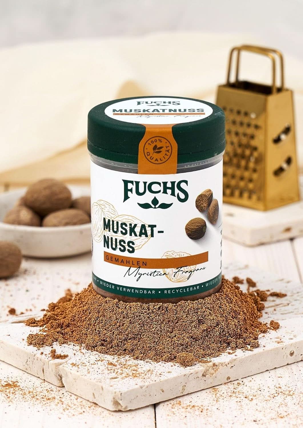 Fuchs Nuez moscada molida, 50 gramos Condimentos Naty Shop