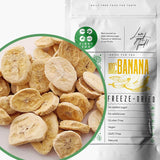 Plátanos liofilizados | Paquete 120g Plátanos secos sin azúcar | Plátano liofilizado | Plátanos con frutos secos | Plátanos frescos liofilizados | Rodajas de plátano con frutos liofilizados Naty Shop productos deshidratados 120 G (1 paquete)