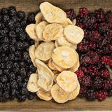 Plátanos liofilizados | Paquete 120g Plátanos secos sin azúcar | Plátano liofilizado | Plátanos con frutos secos | Plátanos frescos liofilizados | Plátano en rodajas liofilizado Naty Shop productos deshidratados