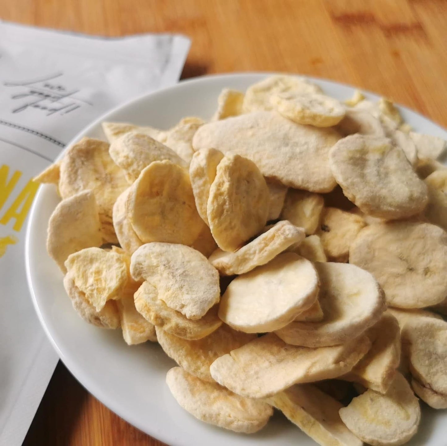 Plátanos liofilizados | Paquete 120g Plátanos secos sin azúcar | Plátano liofilizado | Plátanos con frutos secos | Plátanos frescos liofilizados | Plátano en rodajas liofilizado Naty Shop productos deshidratados