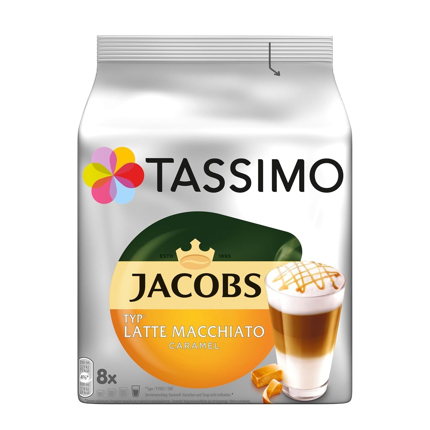Tassimo Kapseln Probierbox, Vielfaltspaket, 64 almohadillas, 5 clasificados