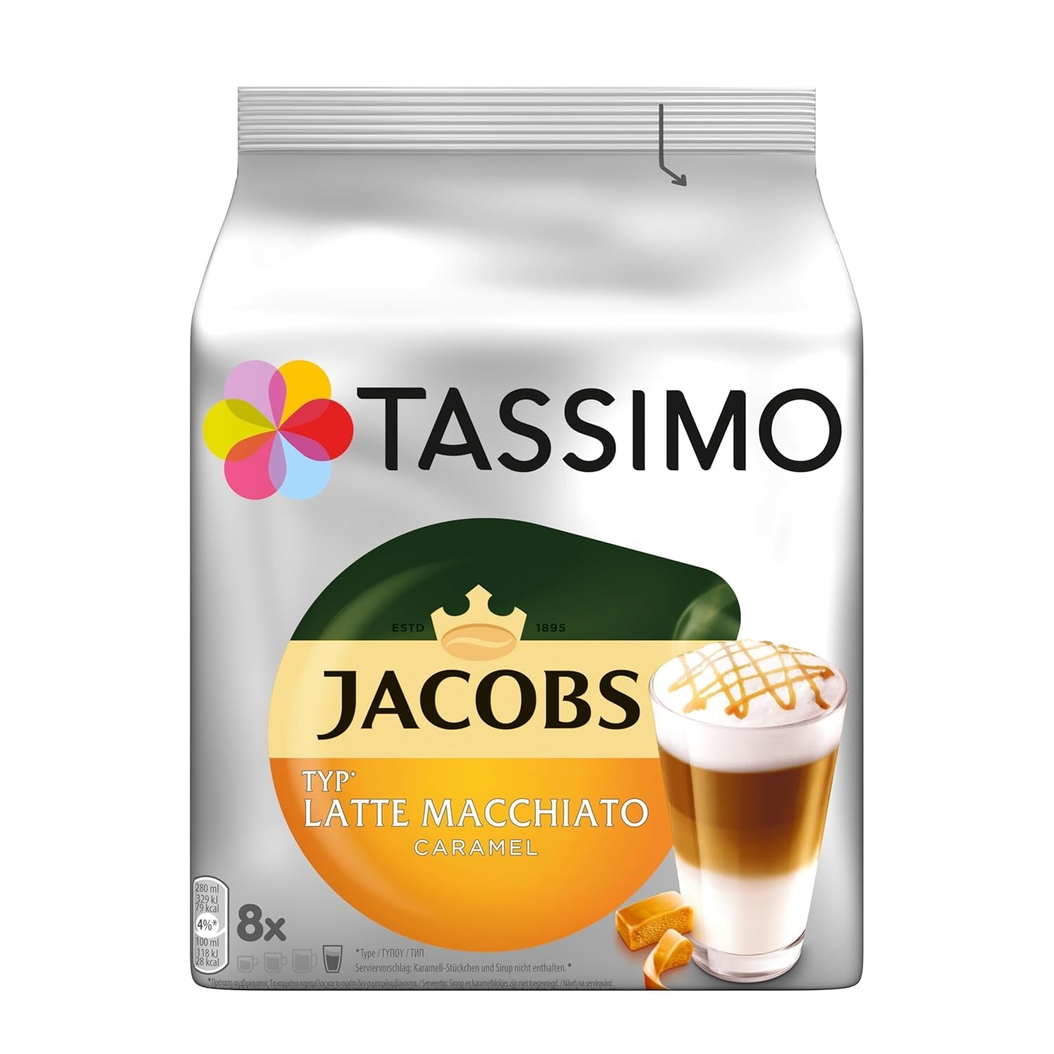 Tassimo Kapseln Probierbox, Vielfaltspaket, 64 almohadillas, 5 clasificados