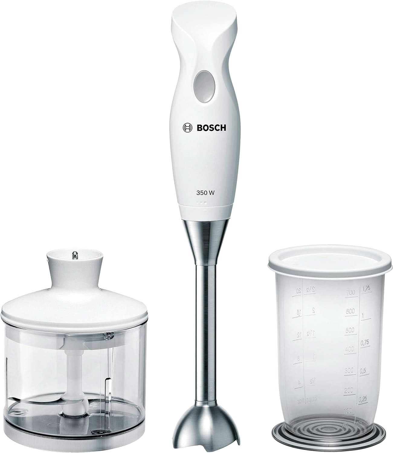 Haushaltsgeräte MSM6B500 Batidora de pie, 350 W, Plata/Weiß Cocina Naty Shop