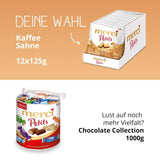 Merci Petits Crema de Café - 12 x 125 g - Pequeños bombones de chocolate blanco sobre chocolate fino con crema de café - Bombones de chocolate envueltos individualmente