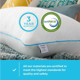 Linenspa Almohada Viscoelástica de Gel Estándar Blanco Naty Shop Almohadas Estándar