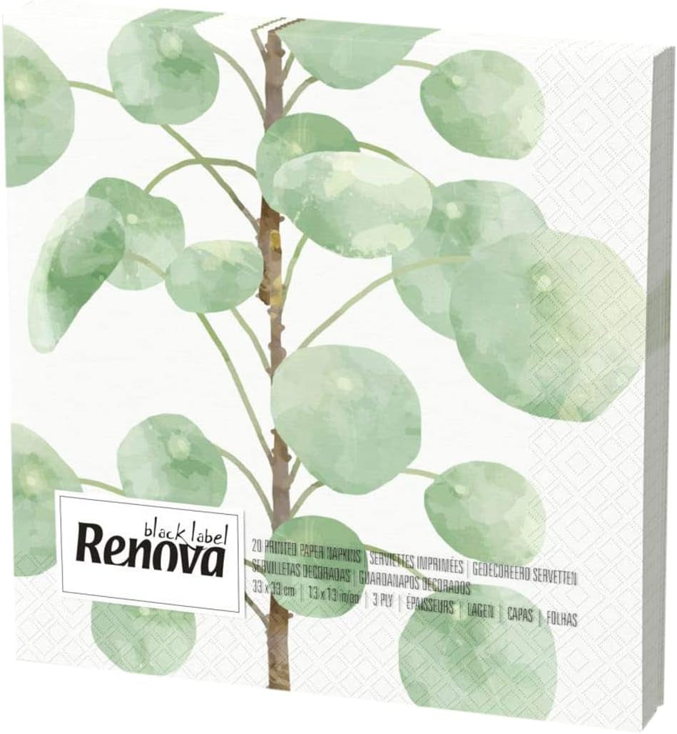 Servilletas de papel ultrafinas Renova - 20 servilletas