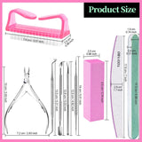 FANDAMEI Set de manicura, Buffer Für Nägel, Nagelfeile 100/180, Nagelfeilen Für Gelnägel, Nagelhautschieber, Buffer Für Gelnägel, Feilen Für Gelnägel, Nagelzange, Nagelfeilen Set, Maniküre & Pedicure Set