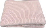 Family Bedding Manta Celular Rosa para Cama Doble, Algodón, Colcha Grande, Reversible, Ligera, Térmica, Suave, Manta Celular Tradicional, 230 X 230 cm Edredones y Edredones Naty Shop