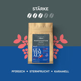 Melitta Manufaktur-Kaffee Miel de Guatemala, Spezialitäten, 250 g, Ganze Bohnen, Ungemahlen, Single-Origin, Sanfte Trommelröstung, Geröstet in Deutschland, Stärke 3