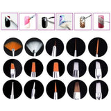 ® 20 X Pinceles Profesionales para Uñas, Gel, Pinceles para Pintar, Pinceles para Artistas, Kit de Pinceles para Uñas Francesas, Juego de Herramientas con Punta Puntiaguda, para Diseño de Uñas, Pintura, Patrón de Puntos, etc., con Bolsa