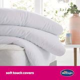 Colcha Silentnight "Ultrabounce", microfibra, blanco, cama individual Edredones y edredones Naty Shop