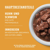 Lily's Kitchen Alimento húmedo para gatos adultos, elaborado con ingredientes naturales, deliciosos trozos en salsa, paquete múltiple, 8 cajas de 85 g