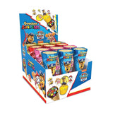 Crunchiez Surprise PAW PATROL, Cono de Helado Relleno de Chocolate y Avellanas con una Sorpresa de Alta Calidad, Bandeja de 12 x 25 g