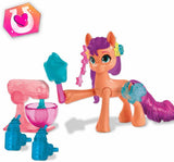 My Little Pony - Descubre tu pony brillante: Beauty Mark Magic Sunny Starscout, pony desde la pezuña hasta el corazón 7,5 cm, edades 5+, F5250, multicolor
