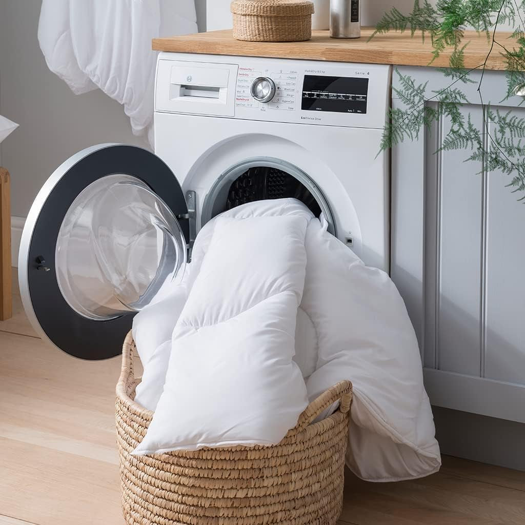Edredón Transpirable, 9 + 4,5 tog, Todas Las Estaciones, Enfriamiento y Absorbe la Humedad, Control de Temperatura, Lavable a Máquina, Cama Individual Naty Shop Quilts & Quilts