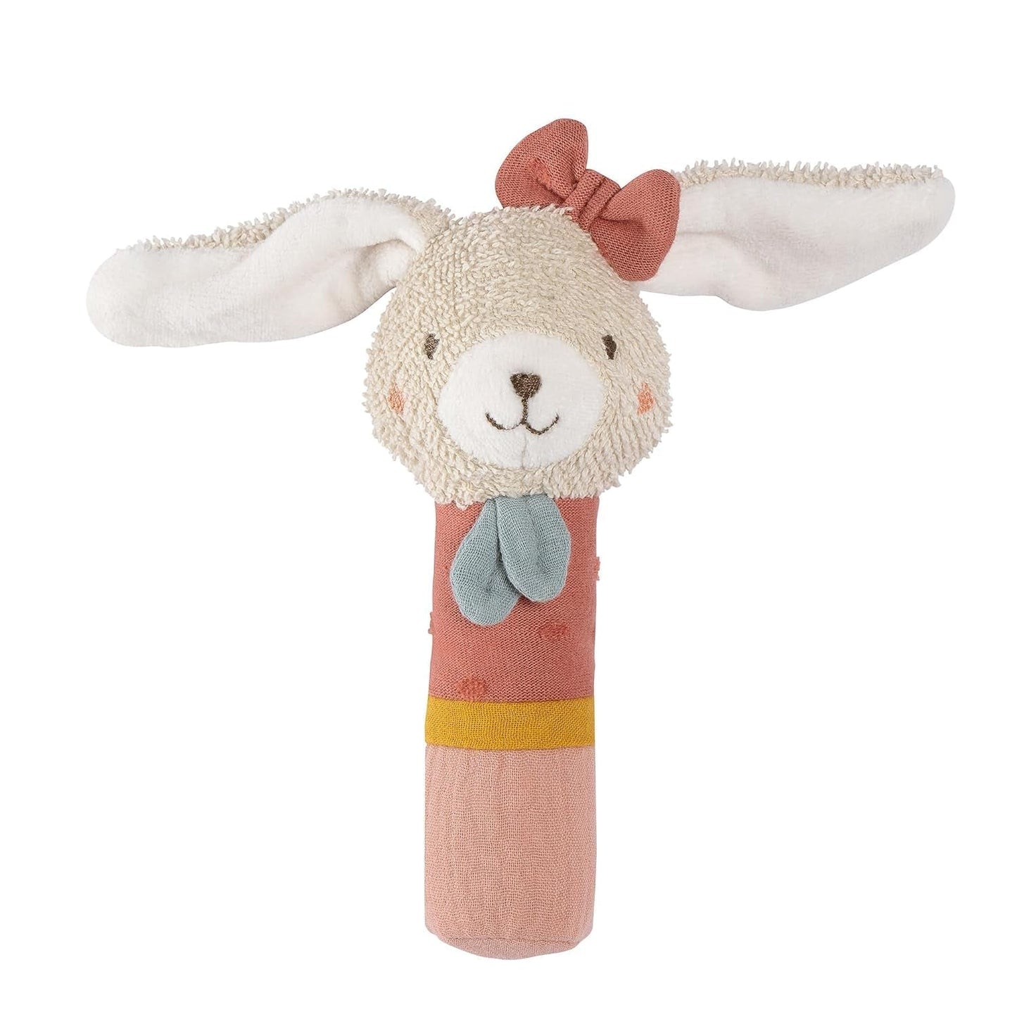 Fehn juguete palo de agarre para niños fehnNatur juguete conejo - juguete de actividad motora con sonajero para agarrar, abrazar - juguete de agarre de algodón orgánico - juguete para bebés y niños pequeños a partir de 0 meses Jucarii Bebe Naty Shop La naturaleza del conejo