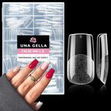 Puntas de uñas de Gel de bailarina, 216 Uds., 12 tamaños, puntas de uñas de Gel suave, juego de extensiones de uñas de cobertura completa, arte semimate DIY para el hogar