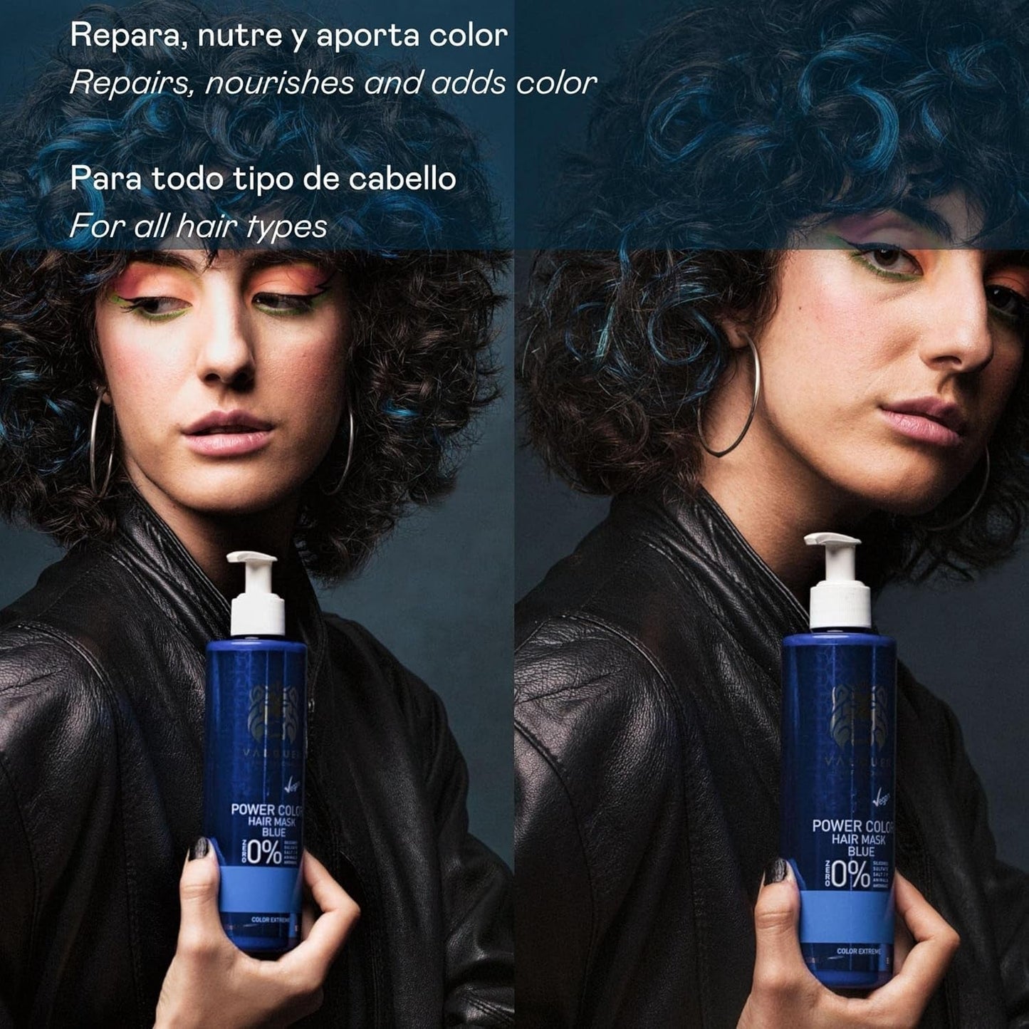 Valquer Mascarilla Profesional Power Color cabellos teñidos. Intensificador de color de cabello vegano y sin sulfatos (cabello rubio dorado) - 275 ml Naty Shop Hair Mask