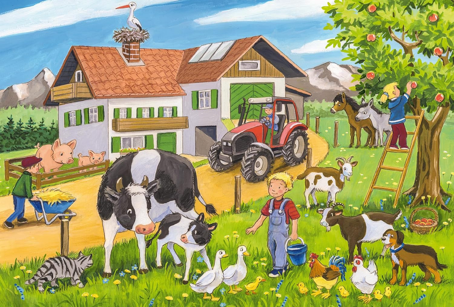 Schmidt Spiele 56216 Puzzle para niños, 3X24 piezas Puzzle Naty Shop