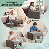 Almohada de lectura para cama y sofá, cojín para libros, combinable libremente con soporte para bebidas y funda lavable, almohada de escritorio ajustable para computadora portátil para leer, jugar, trabajar, escribir (gris)