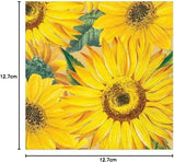 Servilletas de papel de girasol, paquete de 20 unidades