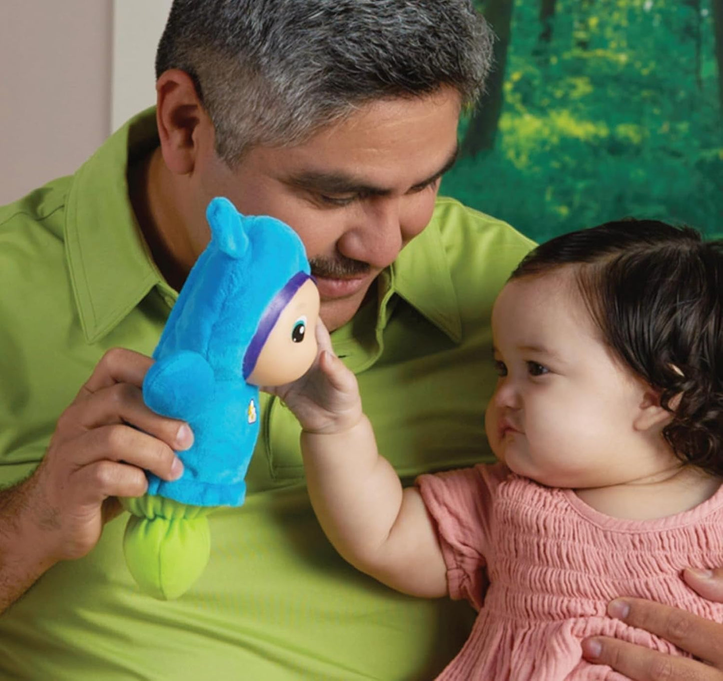 Peluche Playskool de color azul claro, juguete para dormir apto para bebés a partir de 0 meses. Bebe Naty Tienda juguetes