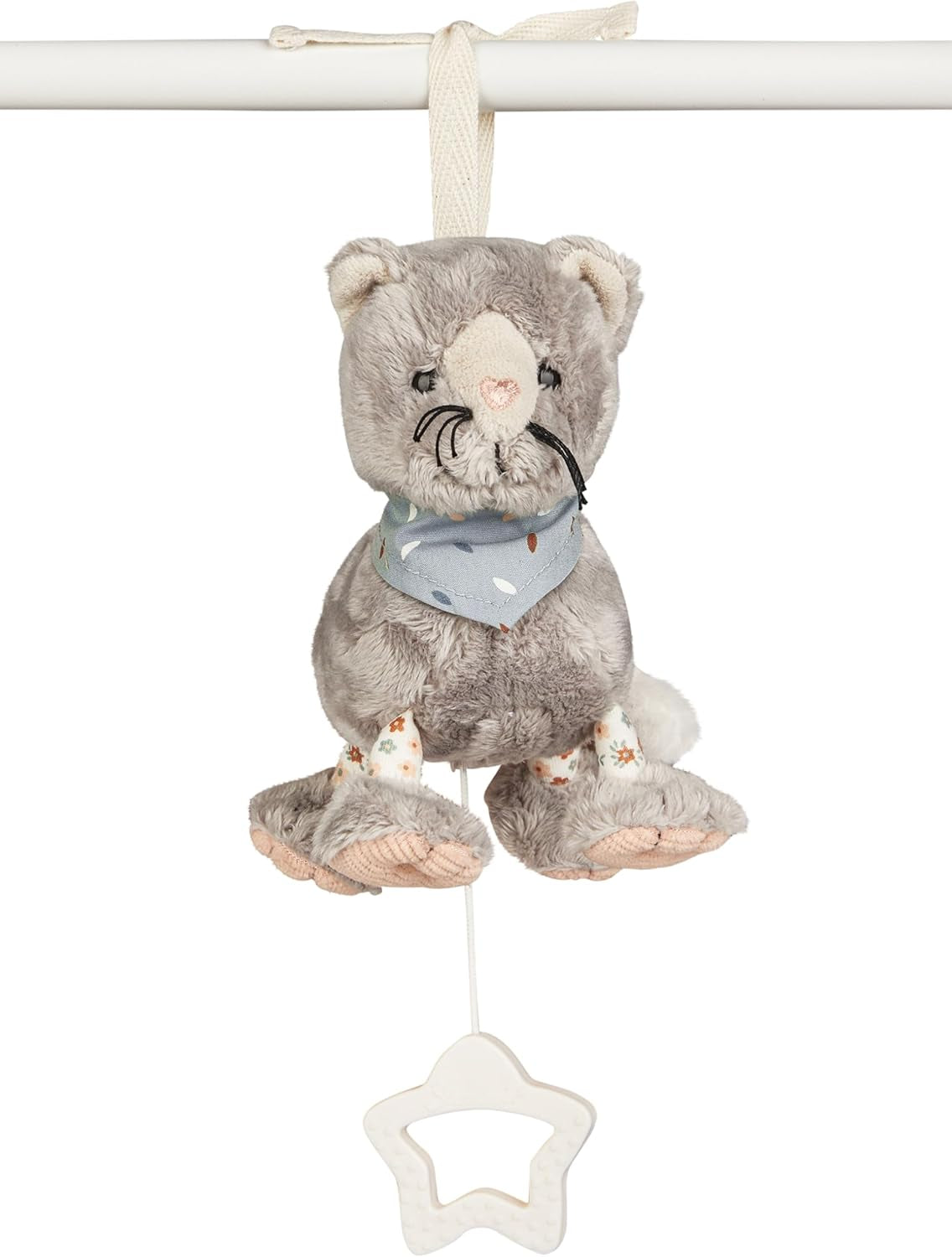Sterntaler Caja de música S Cat Lilly - Caja de música para bebé de Tela Suave - Juguete de Peluche para que los niños lo aten - Ayuda para Dormir Tiene un Efecto calmante en casa y mientras viaja, Gris Juguetes Bebe Naty Shop