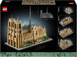 LEGO Architecture Notre-Dame De Paris, Coleccionable para adultos, Recuerdo de Francia, Regalo para mujeres, hombres, trotamundos y todos los entusiastas de la historia, Modelo arquitectónico 21061 Juegos de construcción Besuche den LEGO-Store