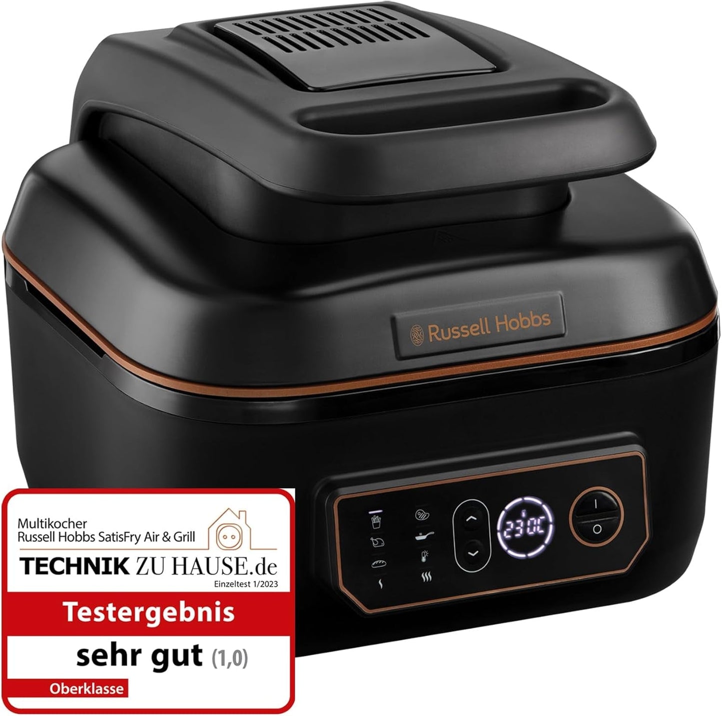 Russell Hobbs Air Fryer L 4L Rapid Airfryer, 7 funciones de cocción, 10 programas Electrodomésticos Naty Shop Heißluftfritteuse Multi (Ober- Und Unterhitze)