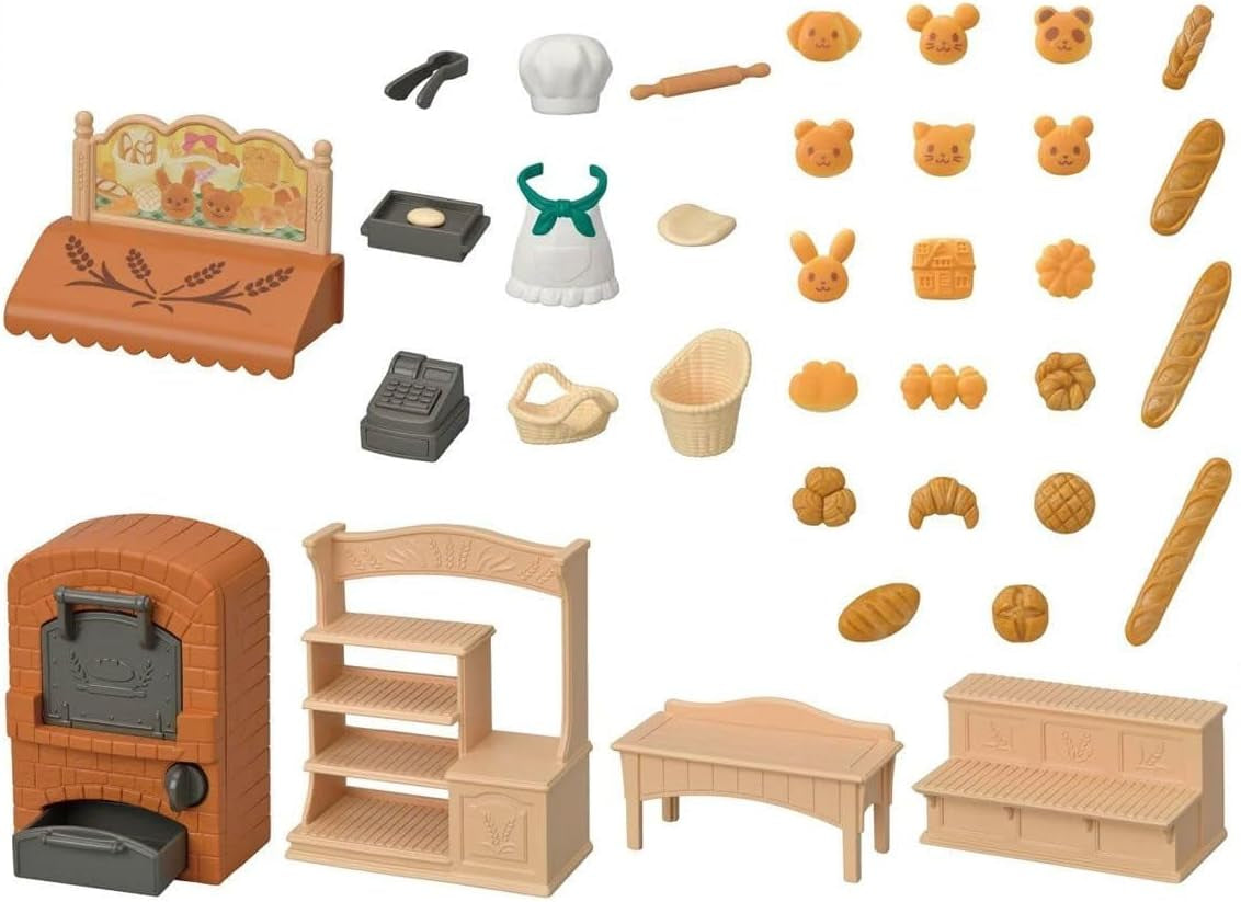 Sylvanian Families 5536 Starter House Bakery Set - Juego de casa de muñecas Casas de muñecas Naty Shop