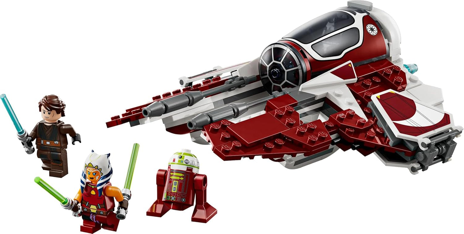 LEGO Star Wars 75401 Interceptor Jedi de Ahsoka, Caza estelar para fans de Clone Wars, Minifiguras de Ahsoka Tano y Anakin Skywalker con sables de luz y R7-A7, para niños y niñas a partir de 8 años Juegos de construcción Beuche den LEGO-Store
