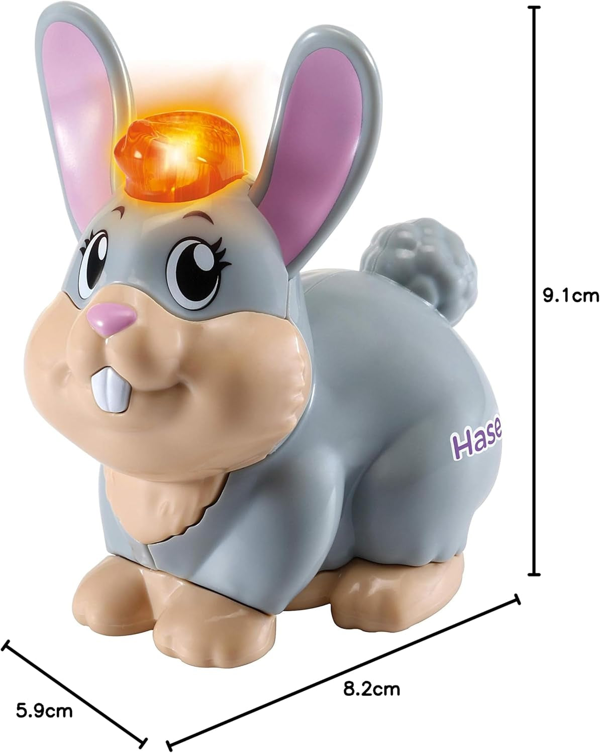 Vtech Tip Tap Baby Animals - Conejo - Juguete interactivo con luz y música para juegos de rol imaginativos - Para niños de 1 a 5 años Bebe Toys Naty Shop