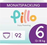 Pañales Pillo, Talla 7, 84 Piezas, 4 Paquetes de 21 Pañales Cada Uno, Talla 7 - XXL (15+ kg) - Pañales Para Bebé