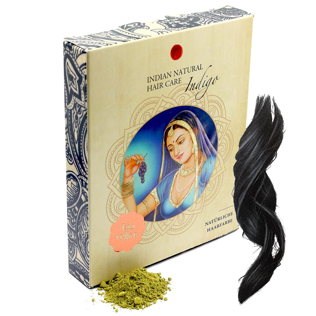 Indigo - Negro - Color de cabello natural - Polvo - 200g Tinte para el cabello Naty Shop Título predeterminado