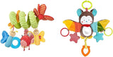 SIGIKID 42249 Mariposa espiral activa Baby Activity On Tour juguete niña recomendado desde el nacimiento multicolor Bebe Toys Naty Shop Pack con murciélago Multicolor